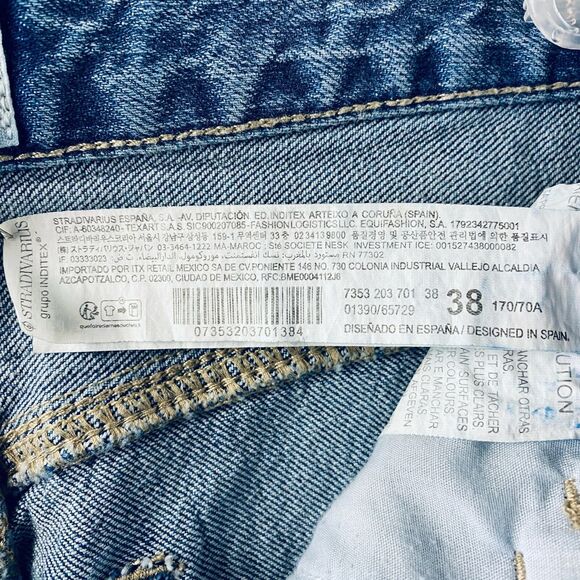 Stradivarius España STR Women's Jeans Juniors Skinny Blue 28x32 - Picture 6 of 13